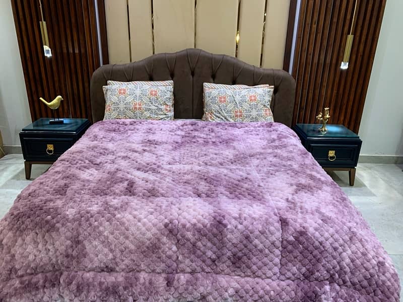 luxury Rabbit soft faux fur quilts 4