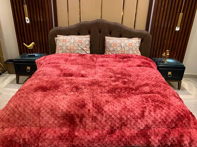 luxury Rabbit soft faux fur quilts 6