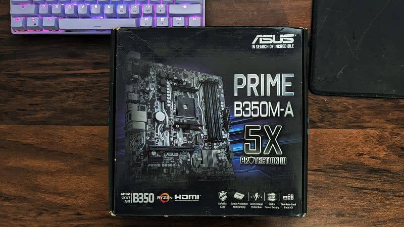 Asus Prime B350M-A Motherboard / 10/10 Condition WITH BOX 0