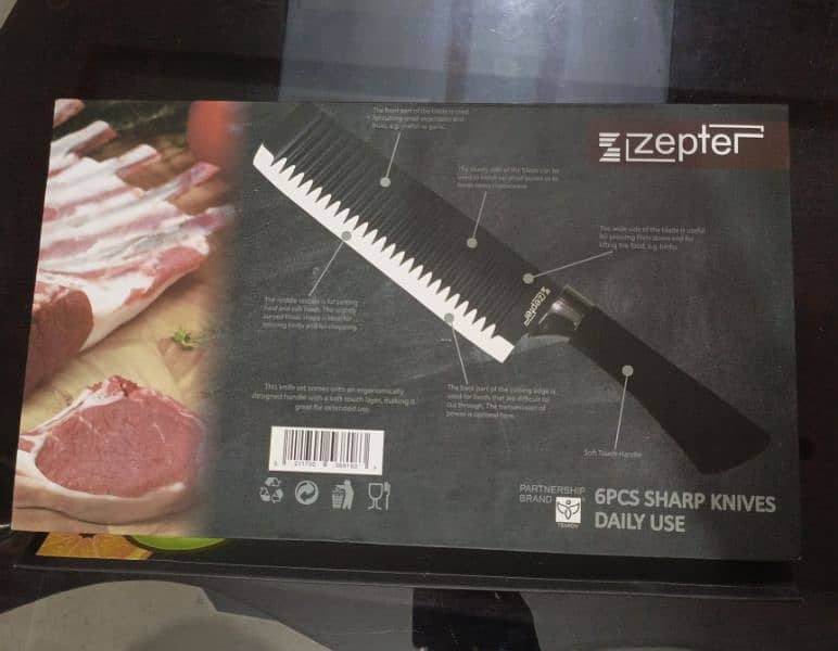 Professional high quality heavy material 6 pcs sharp knife set, 6