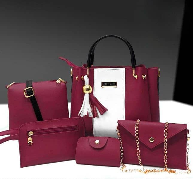 Leather Hand Bag Set 0