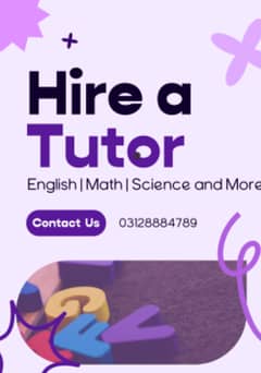 Tutoring Available in F-1, Islamabad