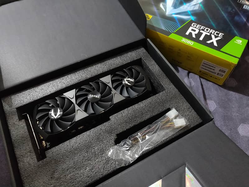 Zotac Trinity RTX 3080 OC 10GB 320bit GDDR6X graphics card Nvidia GPU 0