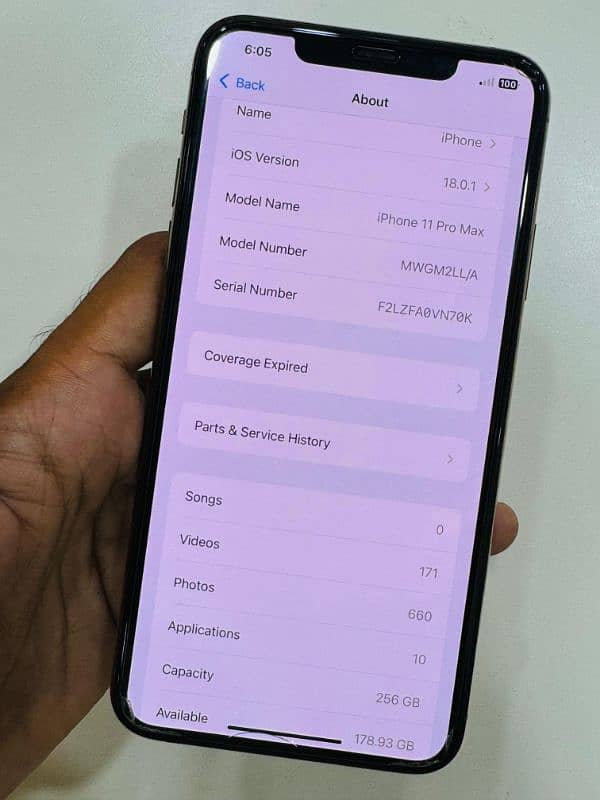 iPhone 11 Pro Max 256GB Factory Unlocked 16