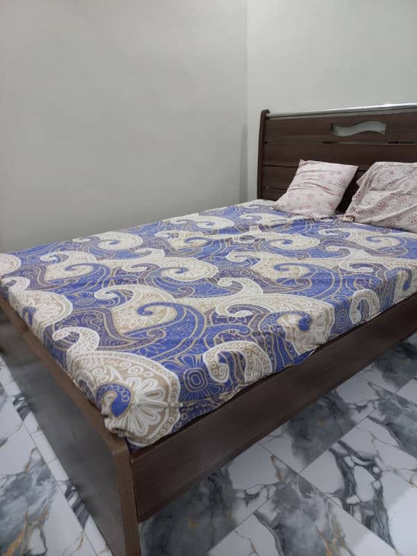 New mattress medicated durafoam. . . with medium wooden bed 2