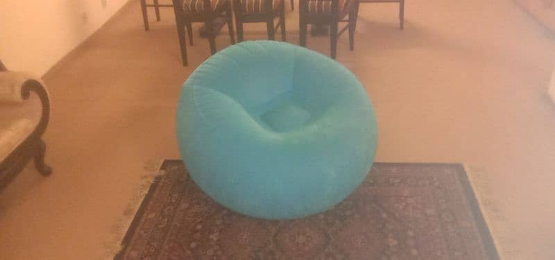 Blue color recliner sofa imported 0