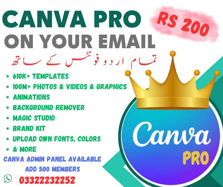 Canva Pro Lifetime For Pc, Mobile & Computer 0