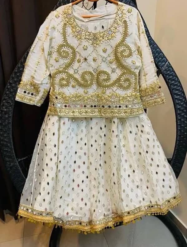 White Bridal Lehnga 0