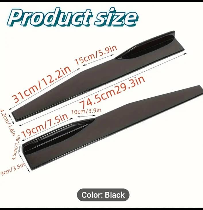 ABS Universal Side Skirt,Lower body kit,Imported 1