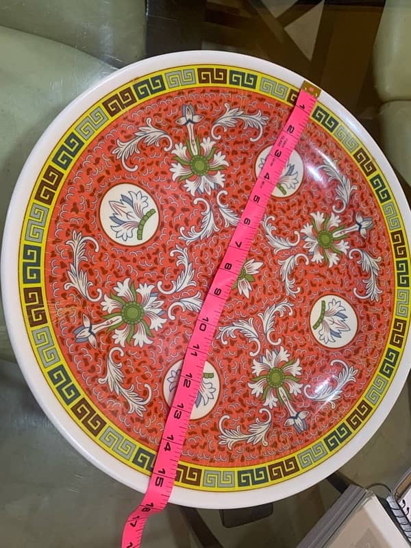 round shape Chinese dish for fruits etc 3