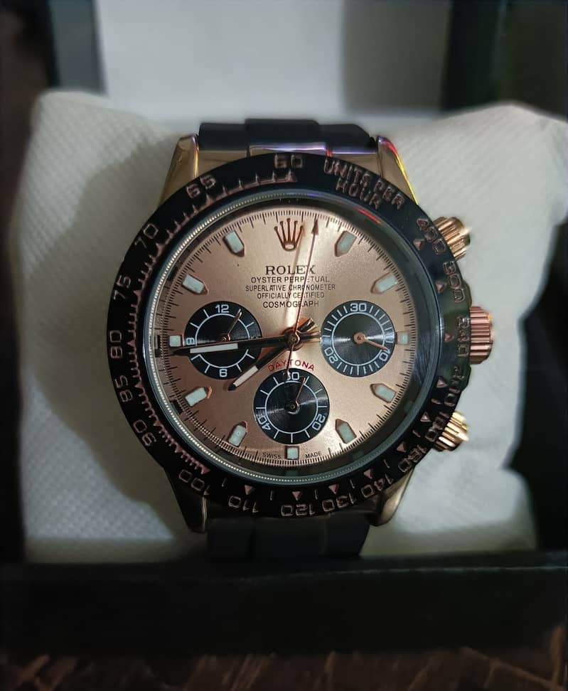 Rolex Daytona Rose Gold Quartz movment   1/s/t  c/o/p/y 6