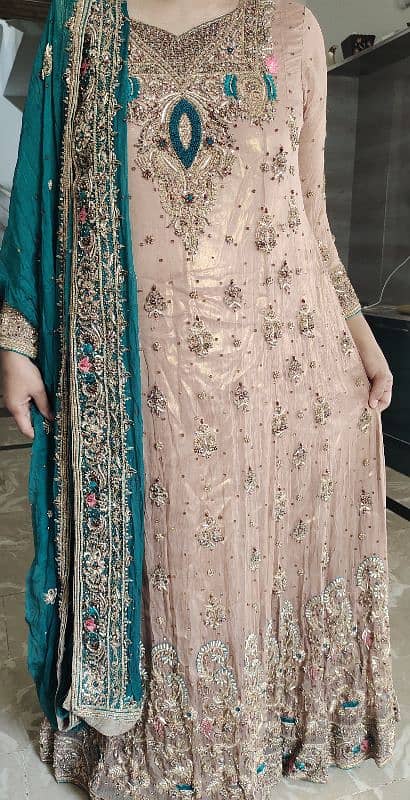 beautiful heavy work walima maxi for sale 0