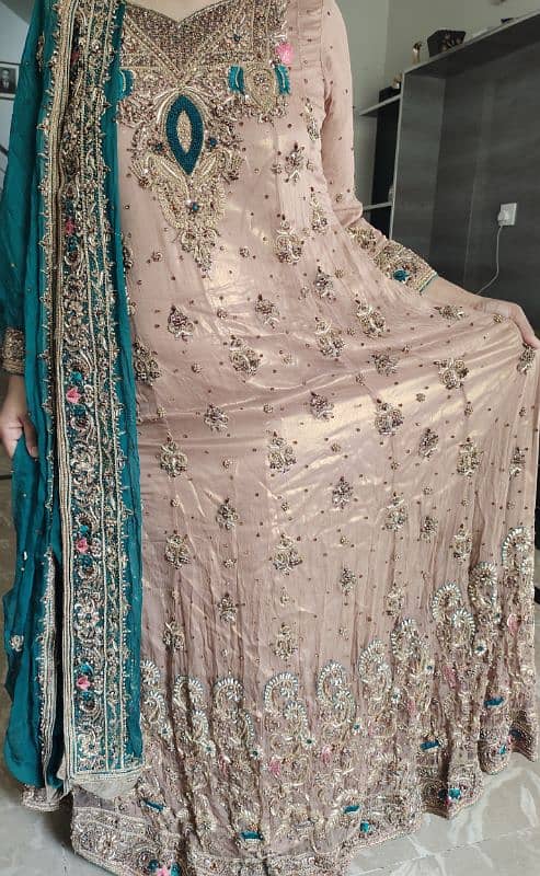 beautiful heavy work walima maxi for sale 1