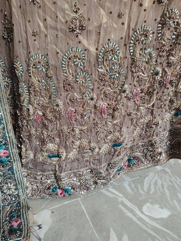 beautiful heavy work walima maxi for sale 4