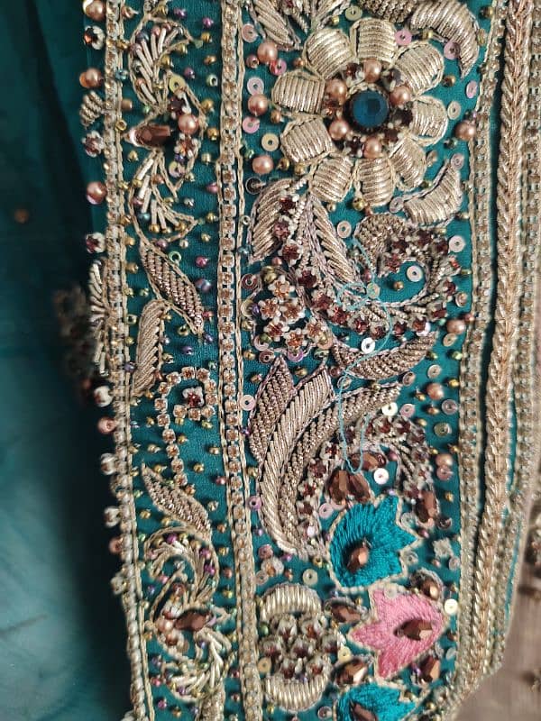 beautiful heavy work walima maxi for sale 5