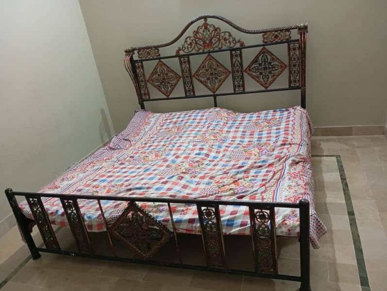 iron bed for sale without mattress 0