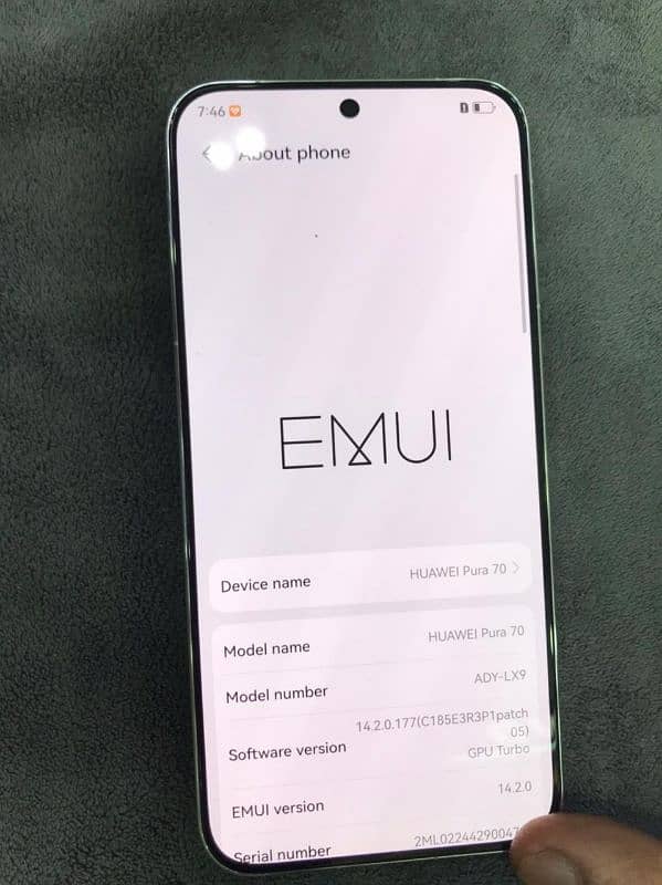 hi I sale my phone huawei pura 70 12 256gb non pta 3