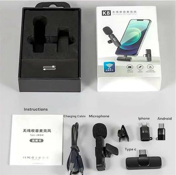 k8 microphone Type C/IOS/ Android 4