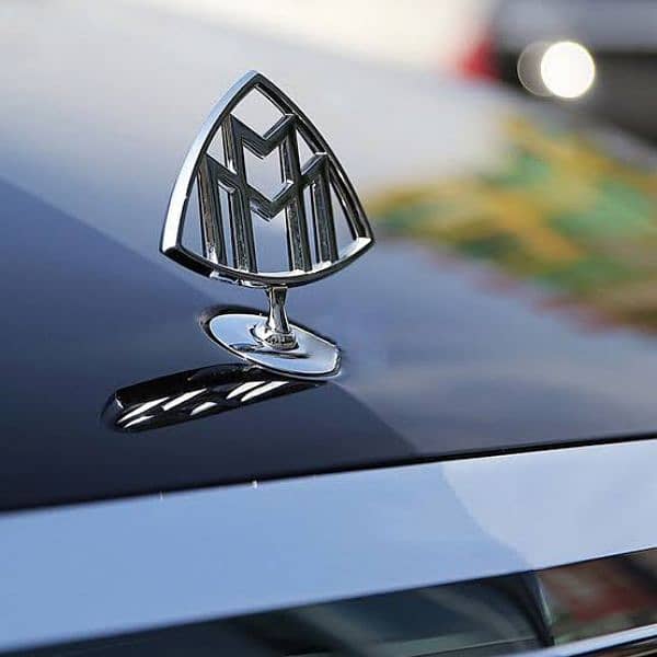 Benz Maybach Hood Emblem S350 S500 W222 W221 Bonnet Logo Monogram Star 3