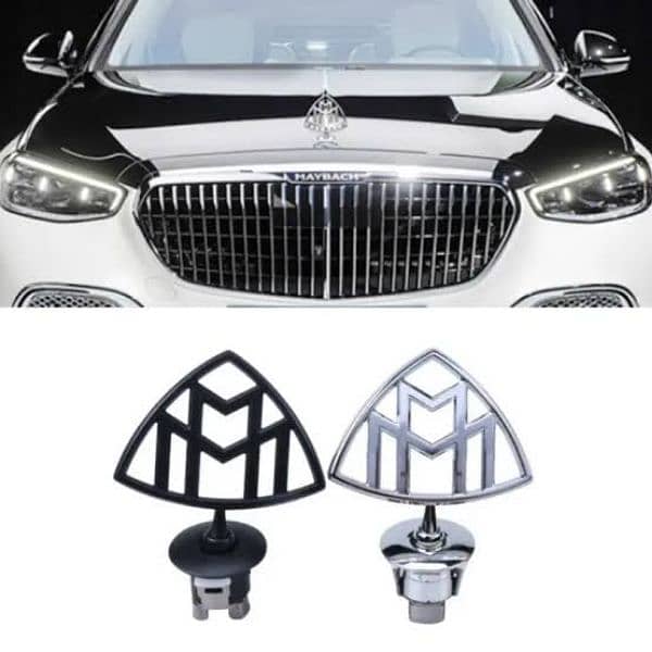 Benz Maybach Hood Emblem S350 S500 W222 W221 Bonnet Logo Monogram Star 4