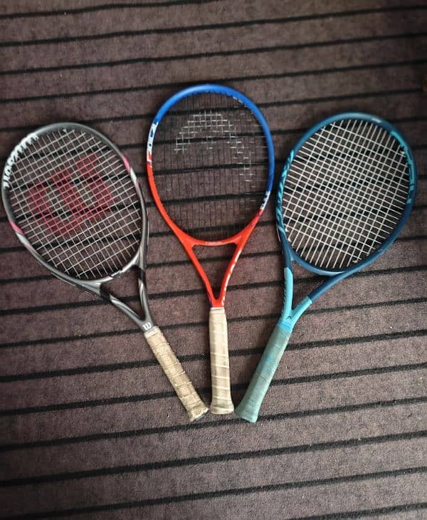 Used Tennis Rackets Brand Wilson and Head for sale urgent 0