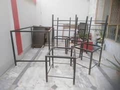 Steel frame Dining table