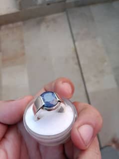 pure Italian blue sepphire ring