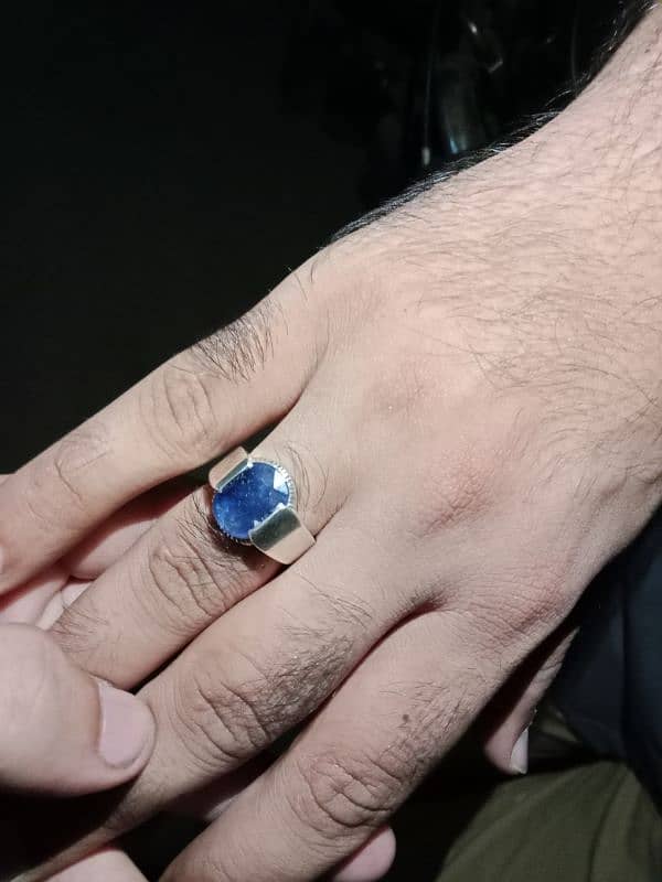 pure Italian blue sepphire ring 3