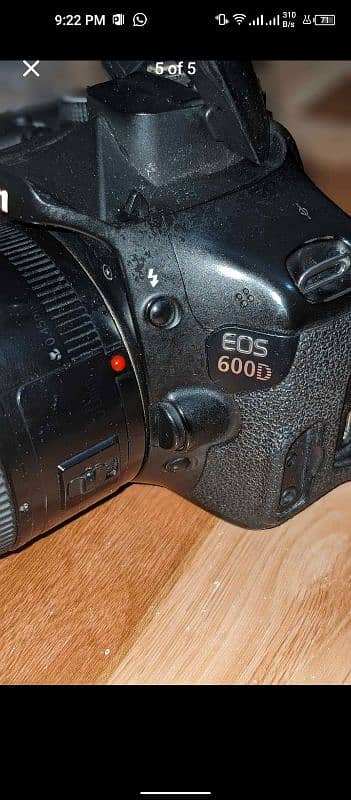 canon600d available for sell with50mm lence 0