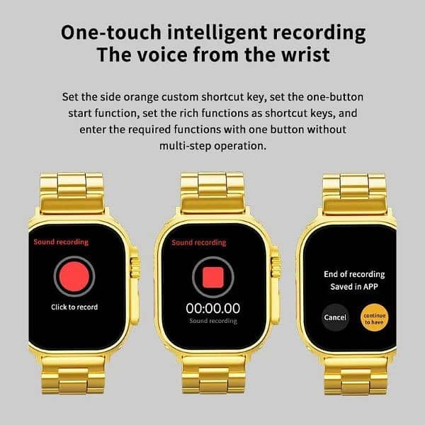 Smart watch golden addition 1