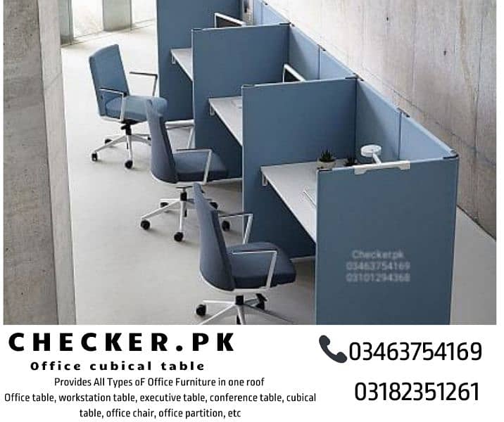 office table, workstation, cubical, executive, conference table ,chair 4