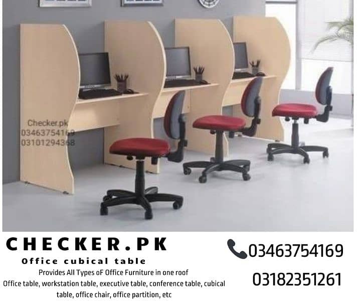 office table, workstation, cubical, executive, conference table ,chair 6