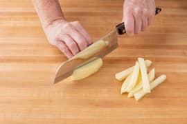 potato slices for french fries