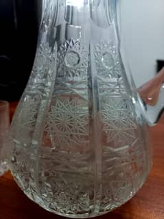 The Irena 24% lead crystal jug and glasses set, made in Poland.