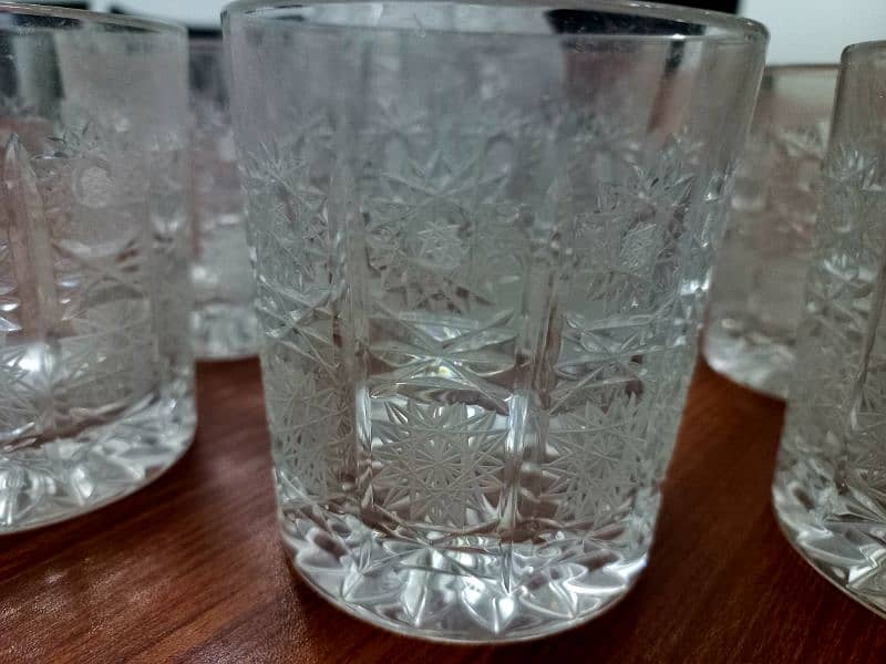 The Irena 24% lead crystal jug and glasses set, made in Poland. 10