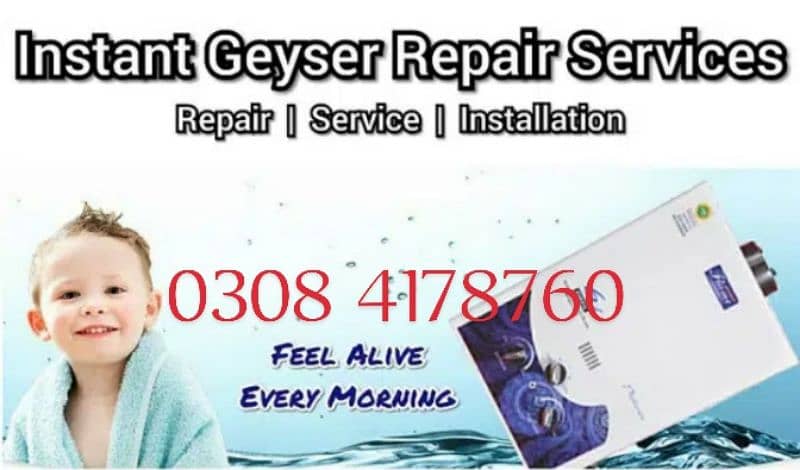 Instant Geyser & Electric Geyser Repair Service All over Lahore 0