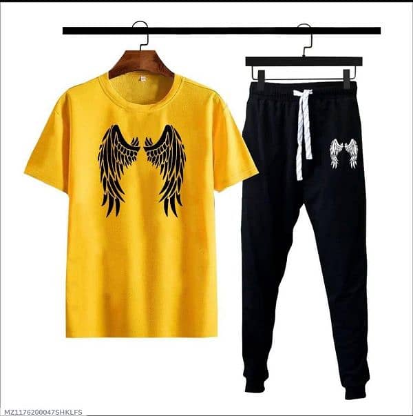 Men's tracksuit wings printed 0