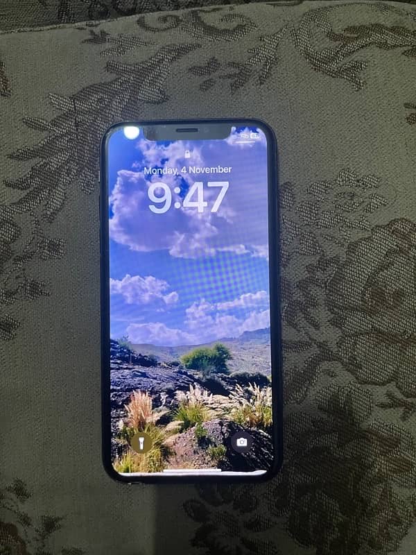 I phone x 64 gb non pta face id issue originol battery 0