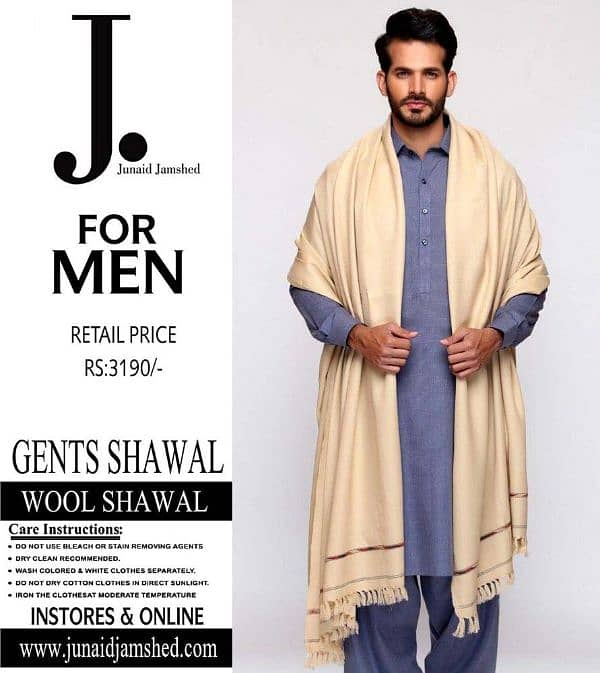 MENS UNSTITCHED WOOL SHAWL FOR WINTERS 1