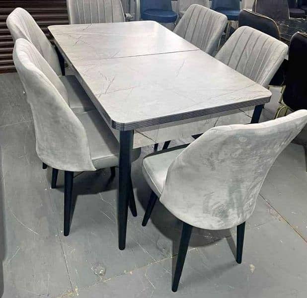 Stunning  Dinning Table + Comfy Cushion Chairs with 10 years Warranty 1