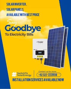 Solar panels , Inverter Available Valancia Ex Lahore