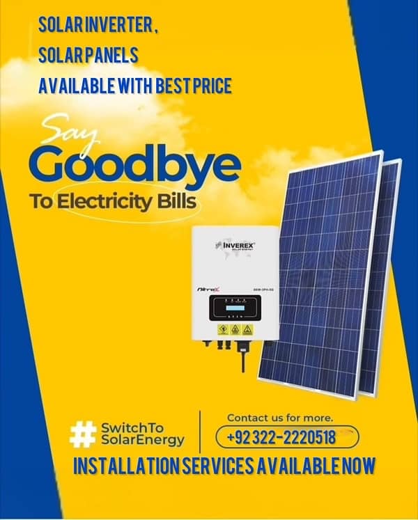 Solar panels , Inverter Available Valancia Ex Lahore 0