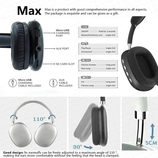 P9 Wireless Headphones 6