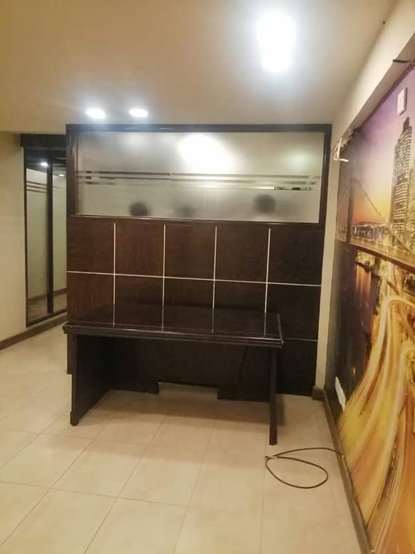 Defence DHA phase 6 small nishat commercial Furnish office meeznine floor available for rent 6