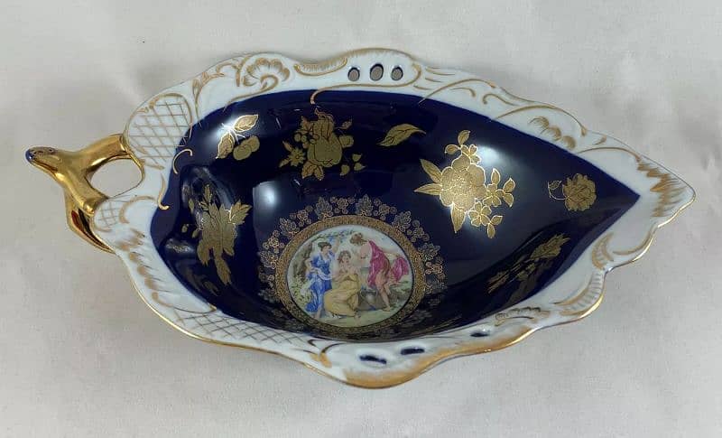 Imported Porcelain Decorative bowl GENUINE COBALT MADONNA 2