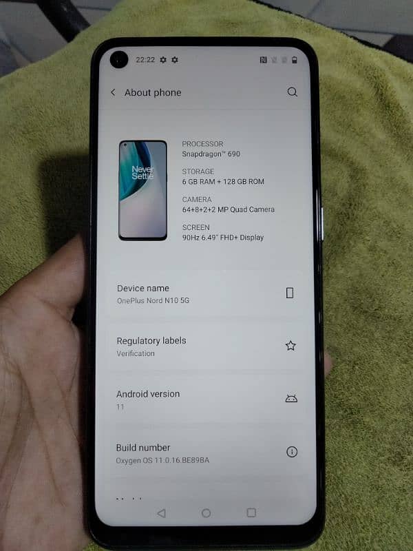 one plus N10 5G 6GB 128 GB 10