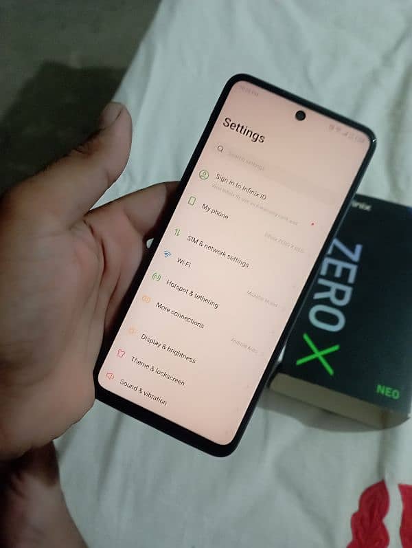 Infinix zero x neo complete box 8/128 8