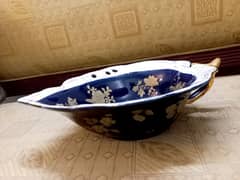 Beautiful Porcelain Decorative bowl GENUINE COBALT MADONNA