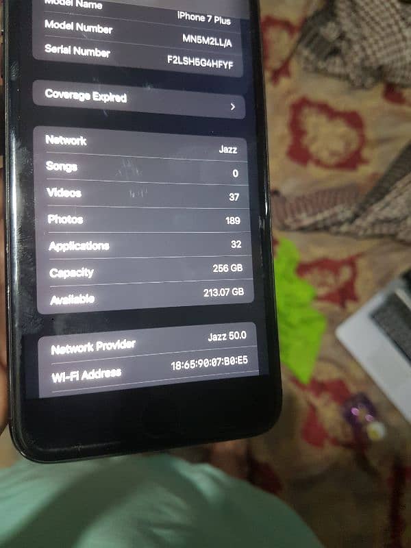 iPhone 7plus pta approved 256gb exchange possible 10