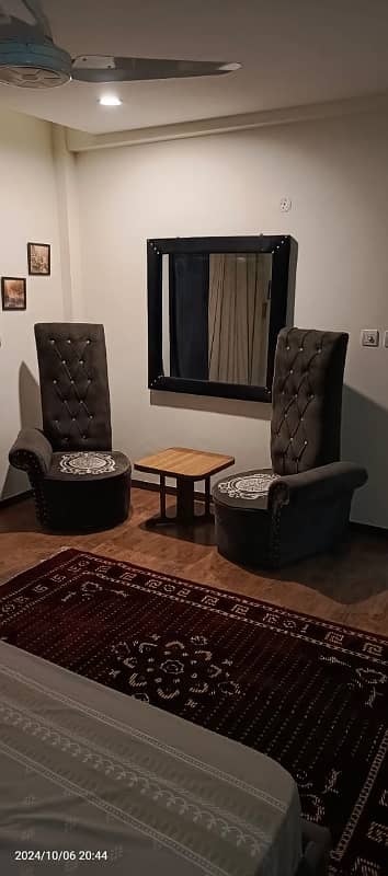 Height 1 Furnished one bedroom flat for rent in Height 1 bahria town Islamabad 6